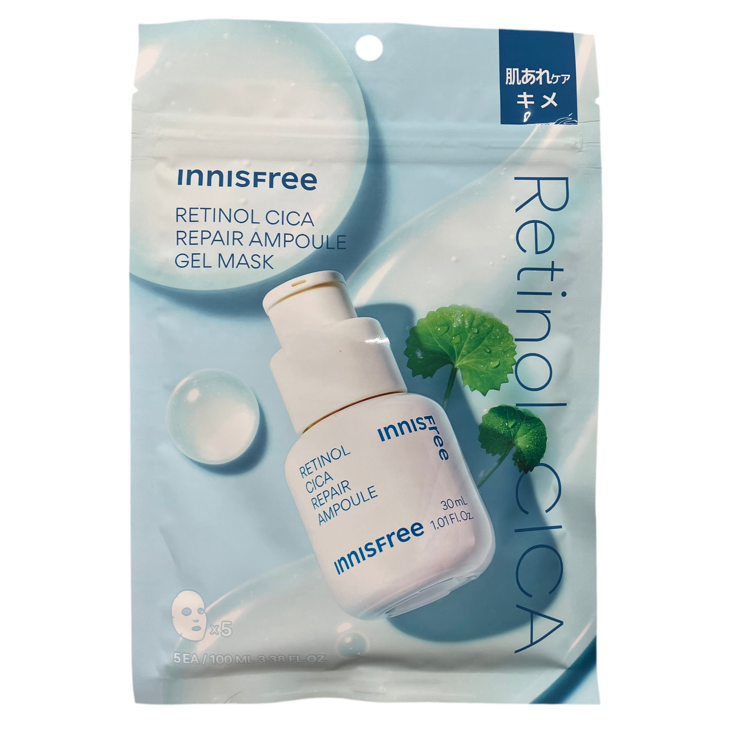 Innisfree Retinol Cica Repair Mask Gel Sheet 5 Sheets – Made in Korea
