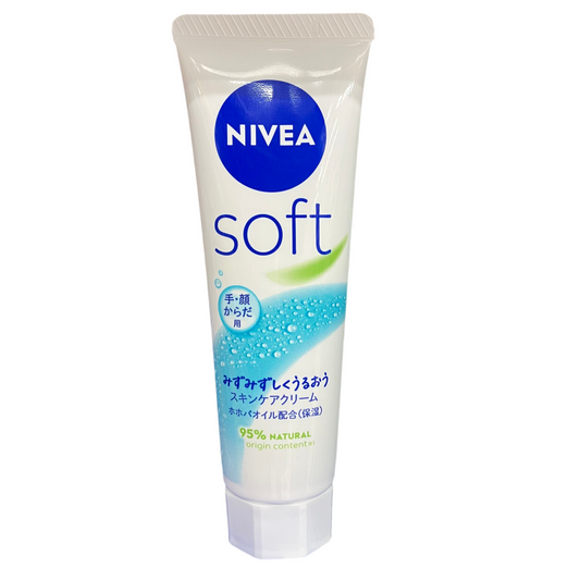 NIVEA Soft Skin Care Cream with Jojoba Oil 50g Made in Japan Front 