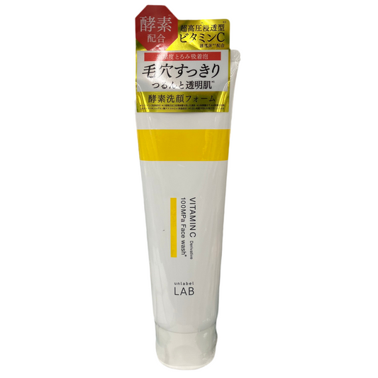 Unlabel LAB Enzyme Vitamin C Face Wash 130g – Made in Japan product image front side